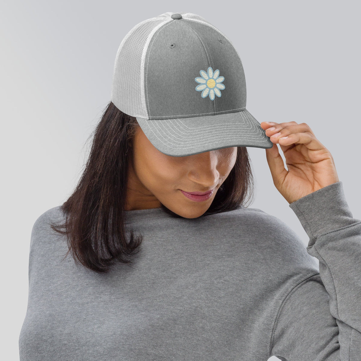 OG Daisy embroidered trucker hat (Elkford only)