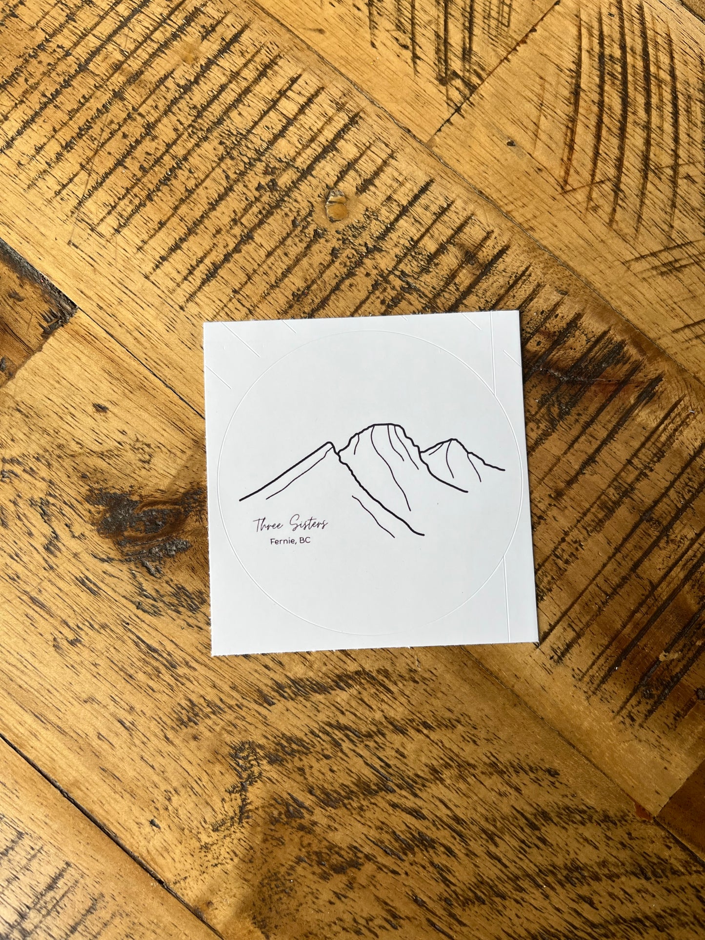 Three sisters, Fernie stickers (Elkford only)