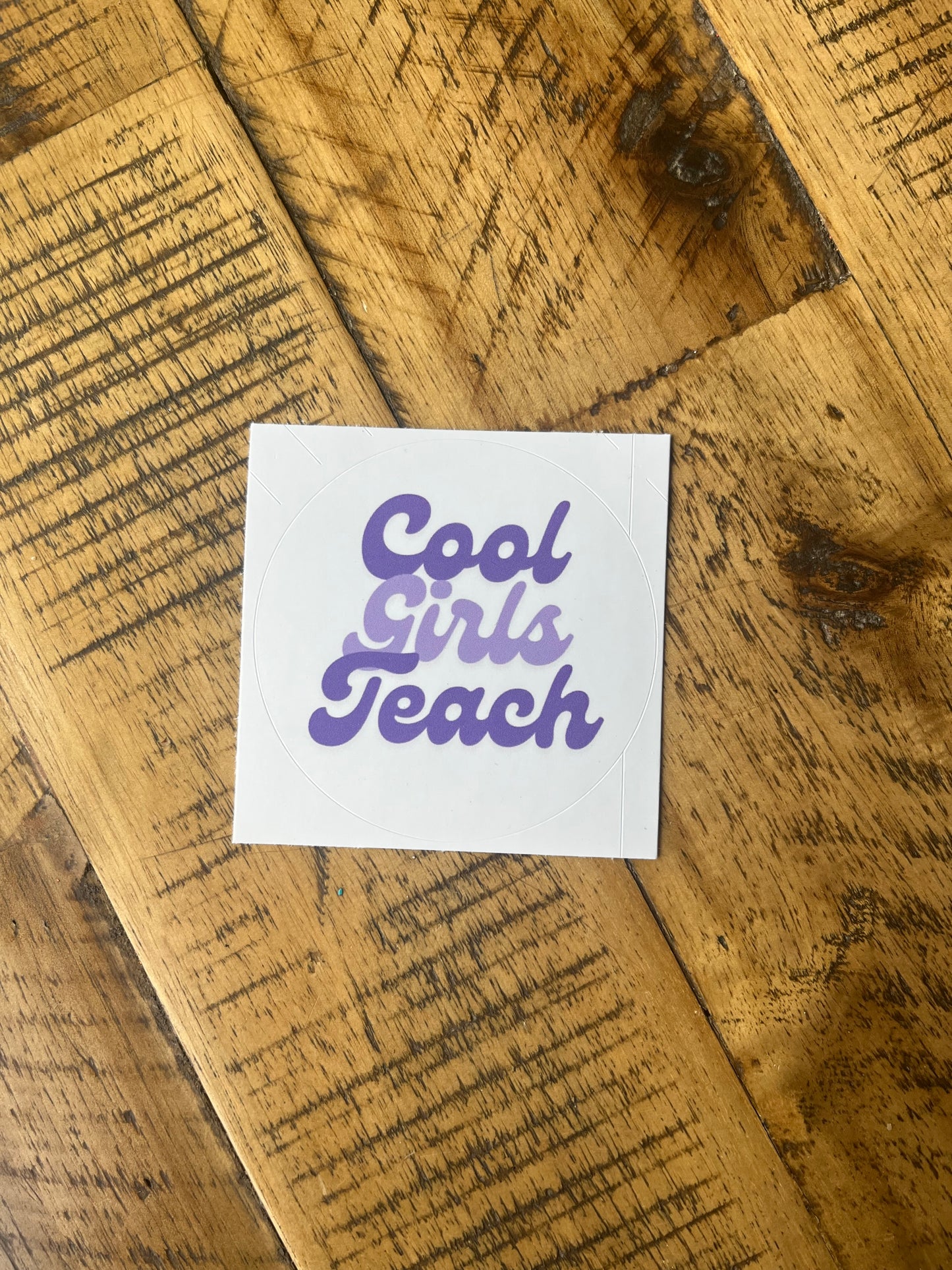Cool girls teach stickers (Elkford only)