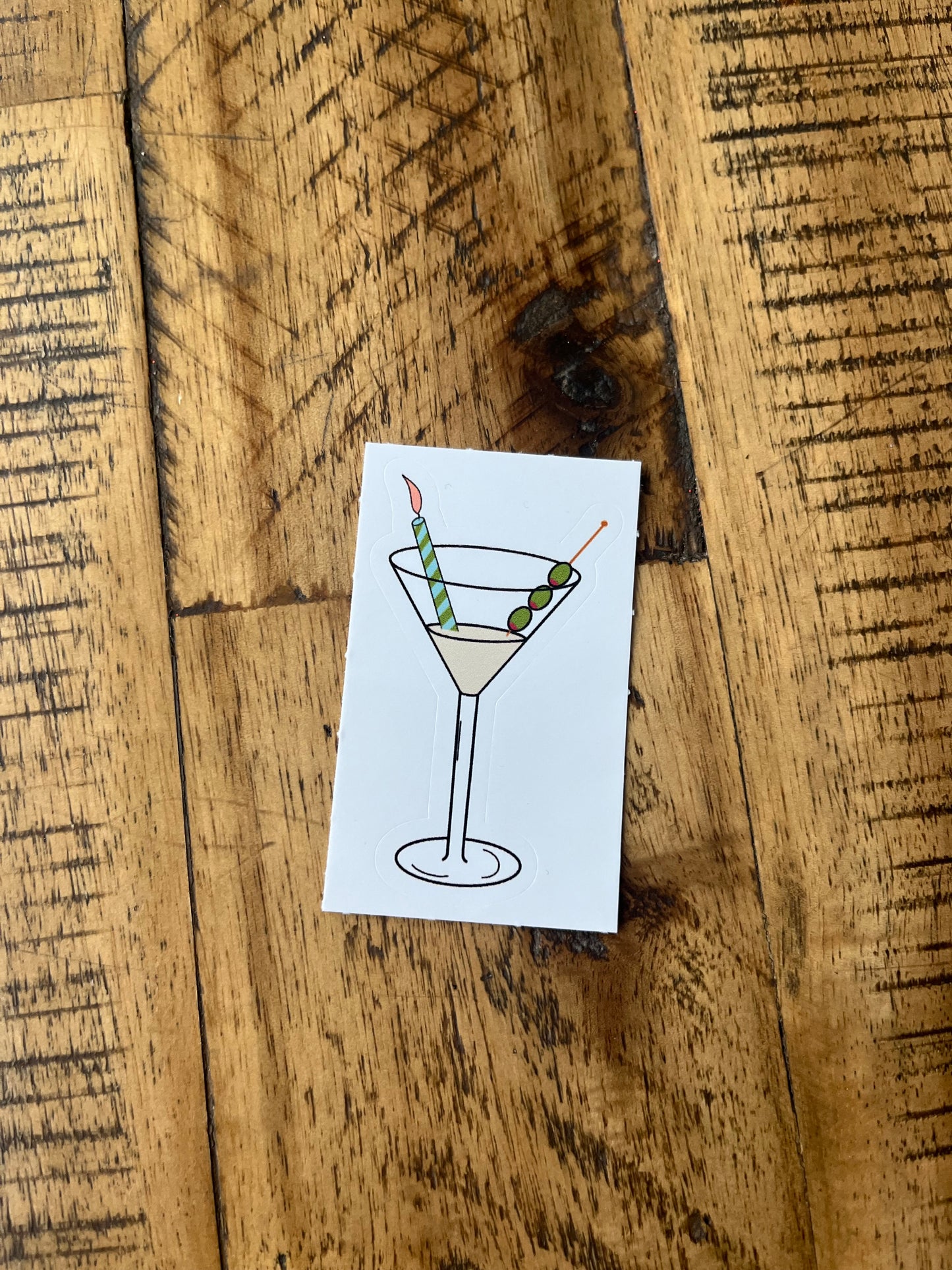 Martini glass stickers (Elkford only)