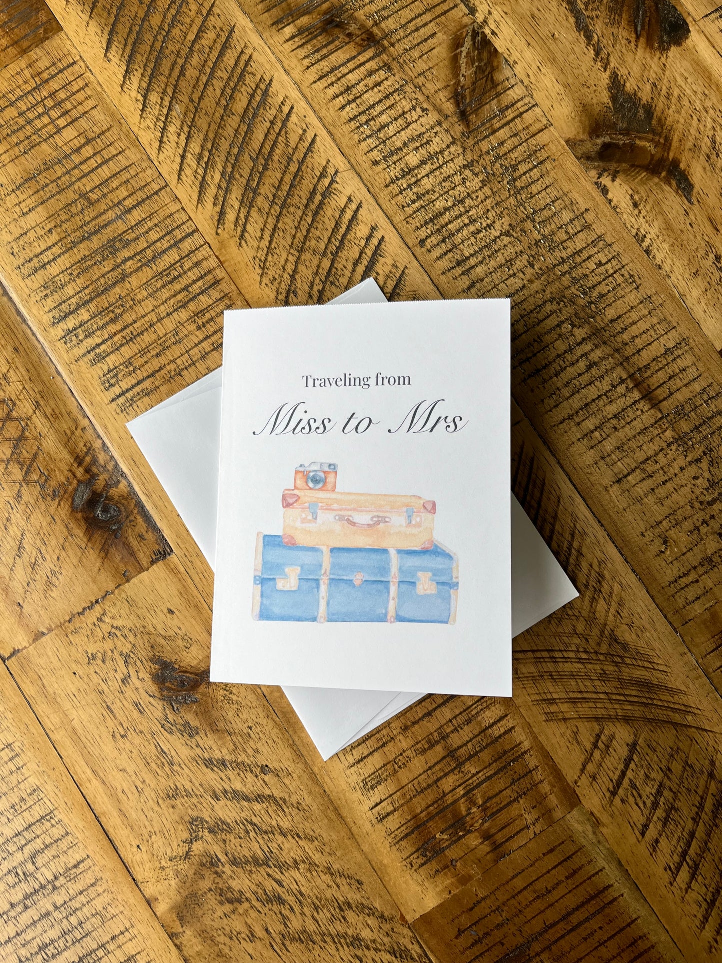 Traveling from Miss to Mrs Card