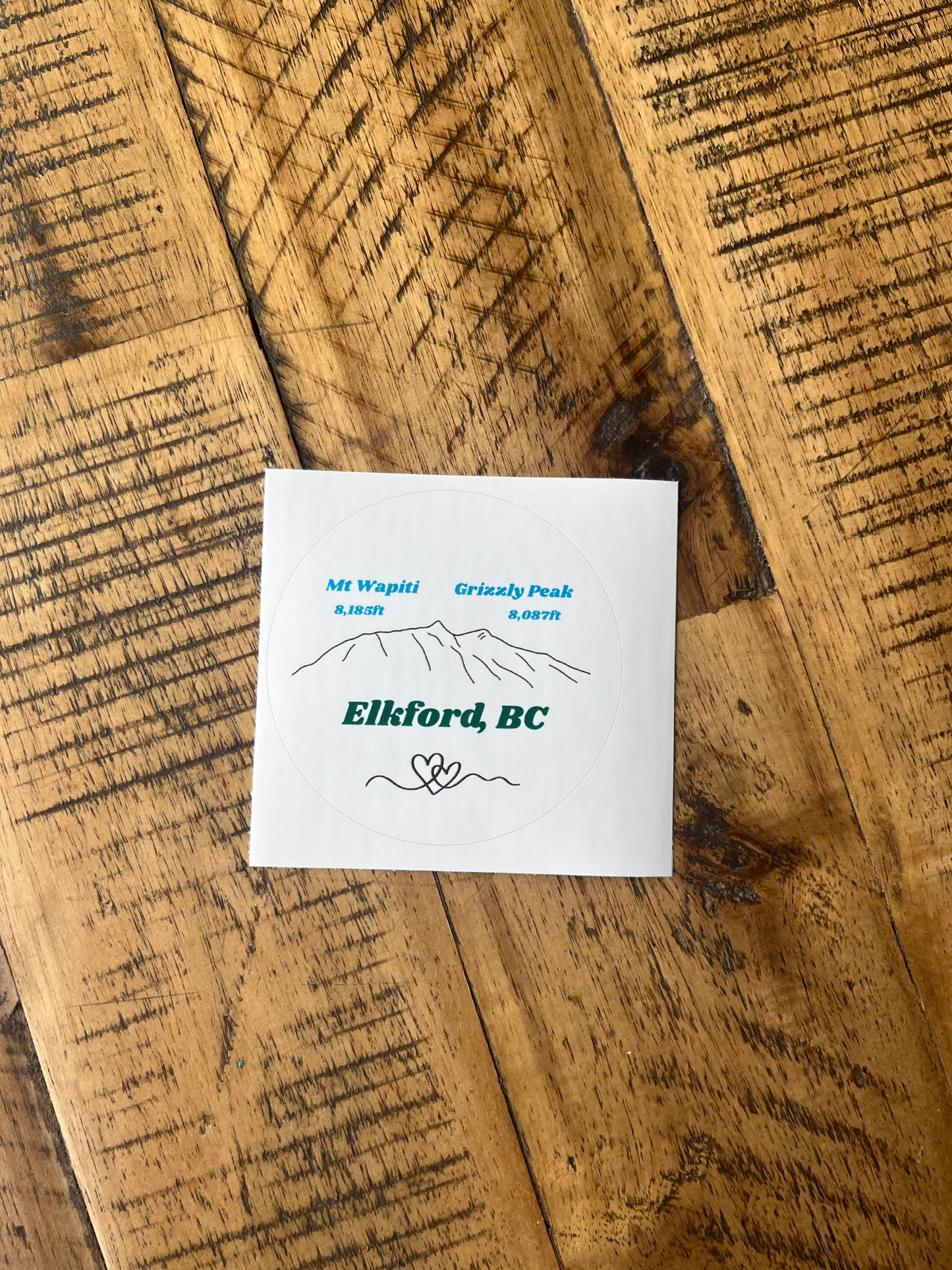 Wapiti & grizzly mountain sticker (Elkford only)