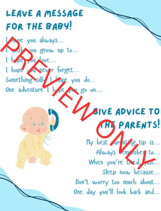 Leave a Message Prompts Digital Download