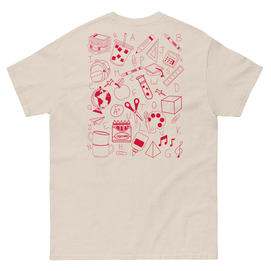 Teacher doodle unisex classic tee (Elkford only)