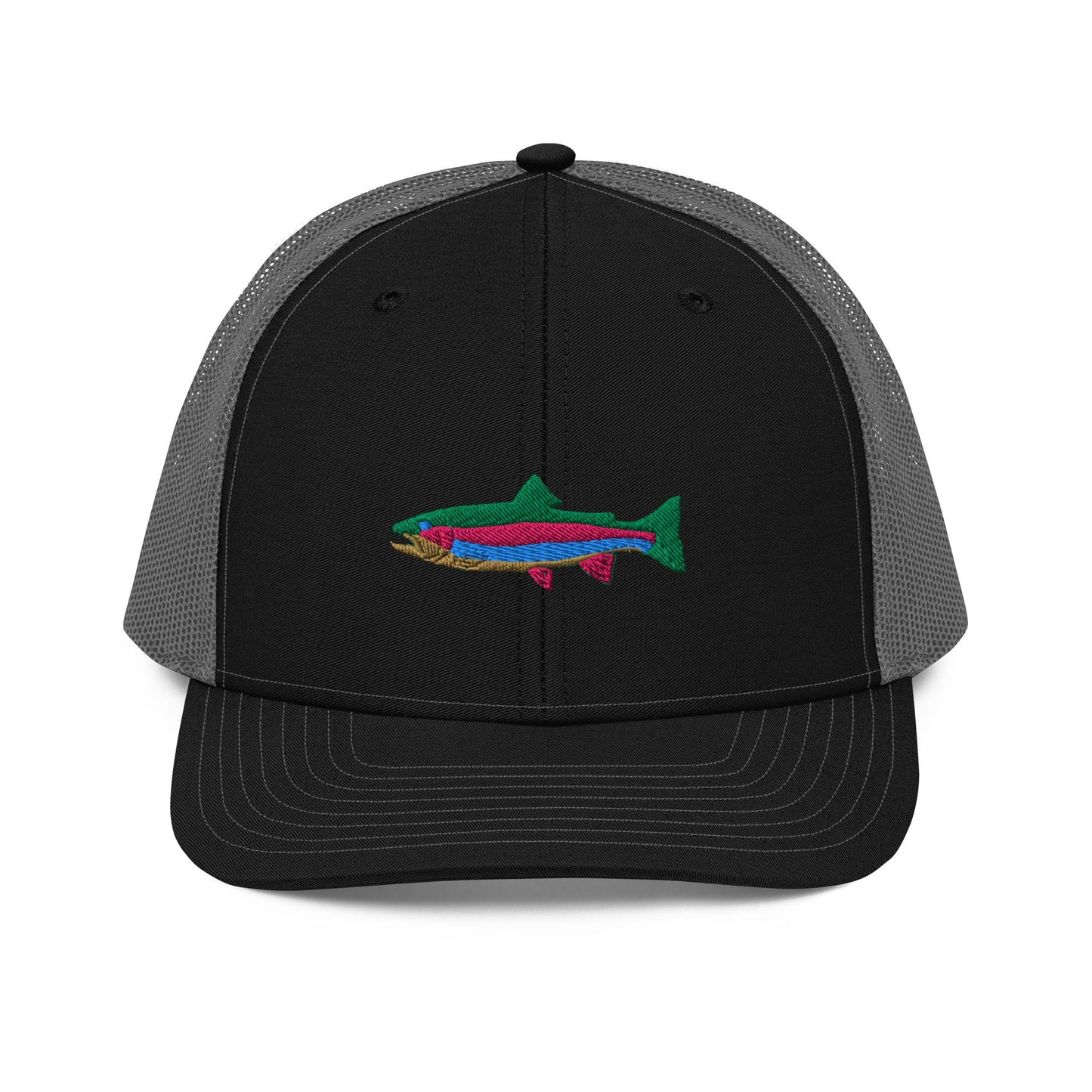 Rainbow trout embroidered trucker hat (Elkford only)