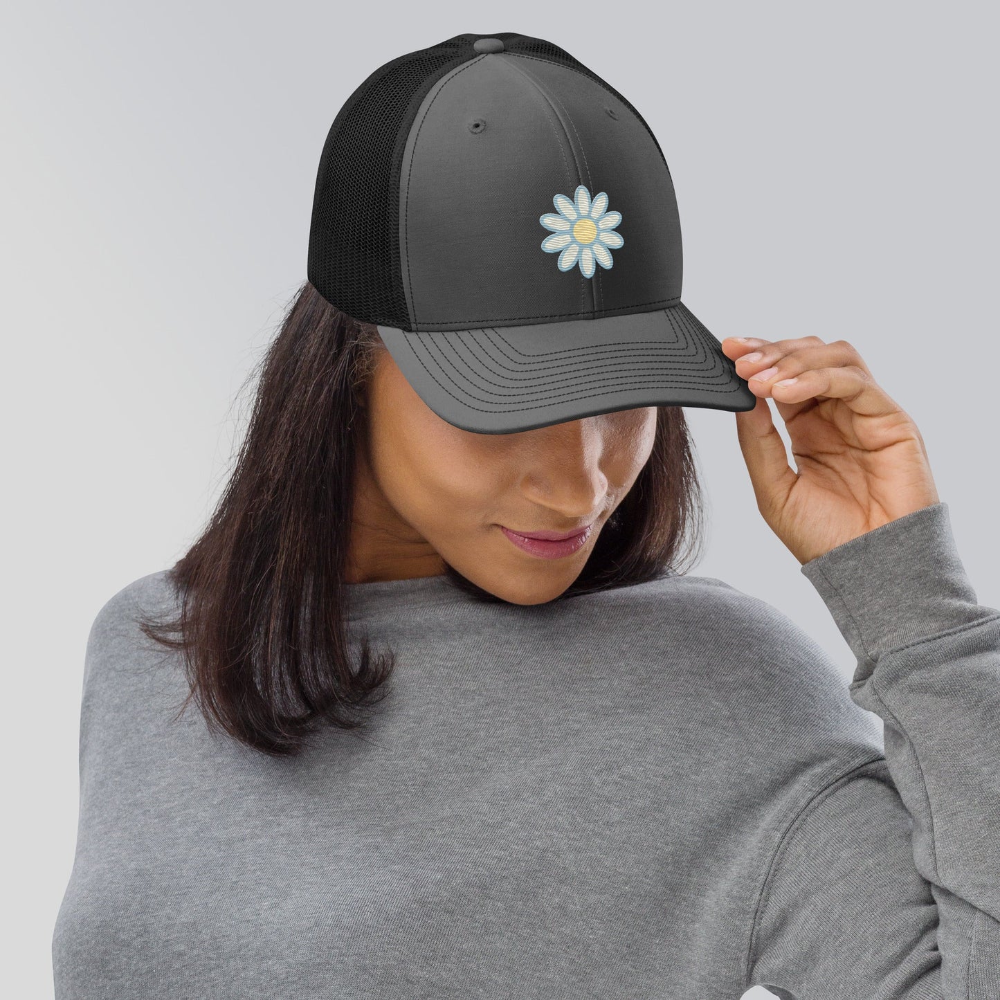 OG Daisy embroidered trucker hat (Elkford only)