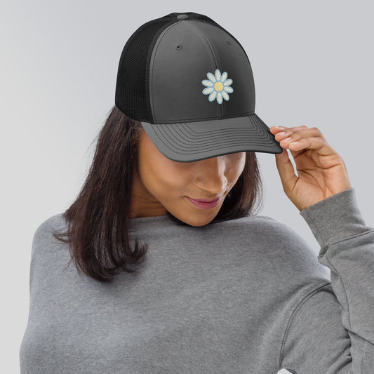 OG Daisy embroidered trucker hat (Elkford only)