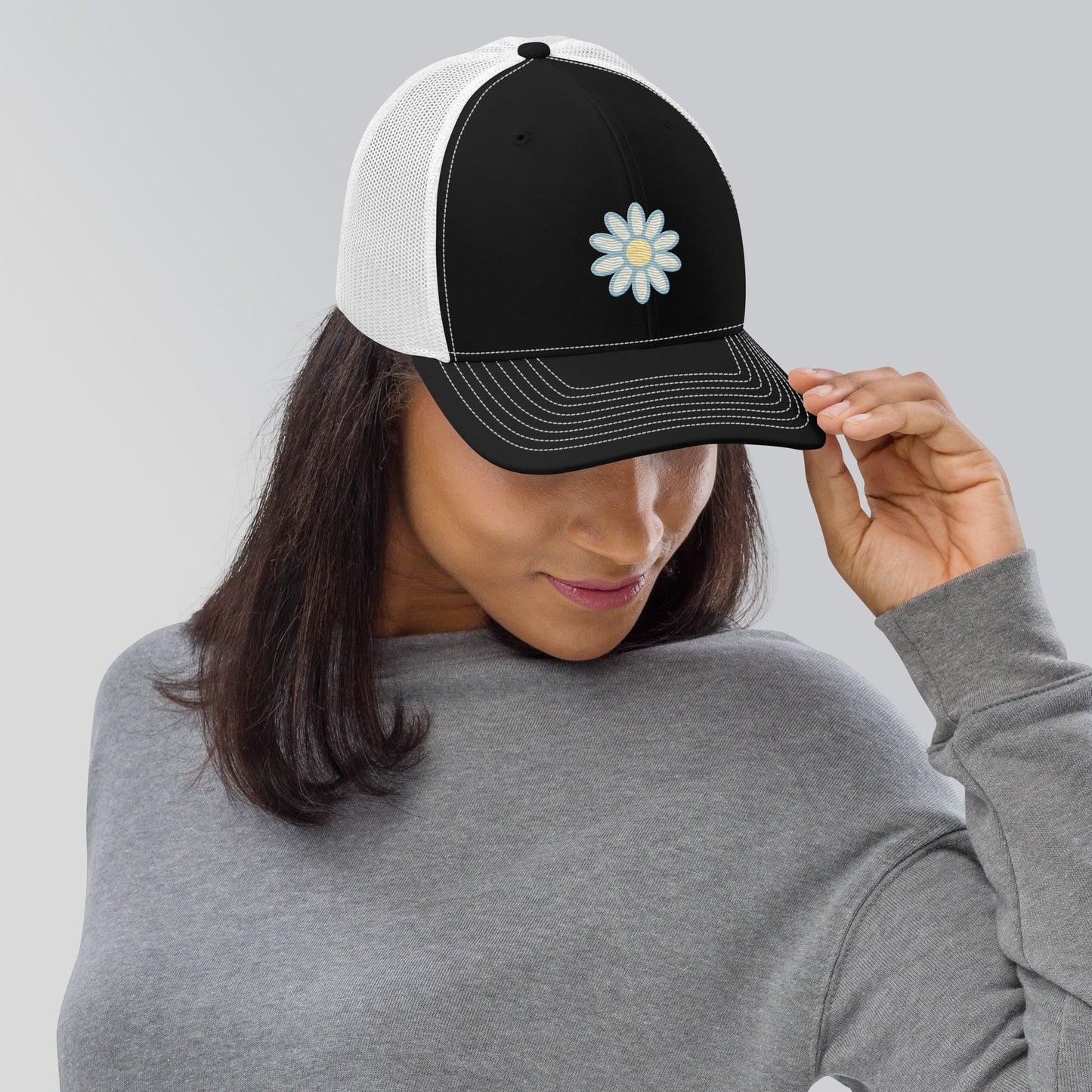 OG Daisy embroidered trucker hat (Elkford only)