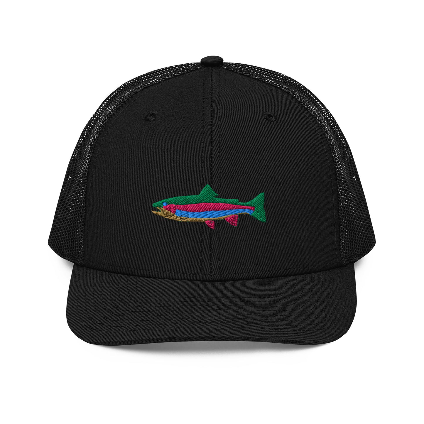 Rainbow trout embroidered trucker hat (Elkford only)