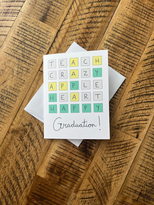 Teacher graduation card (Elkford only)